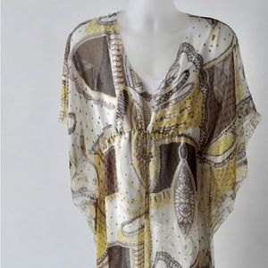 Great price for like new Elie Tahari sheer silk cover up. Worn once. EUC